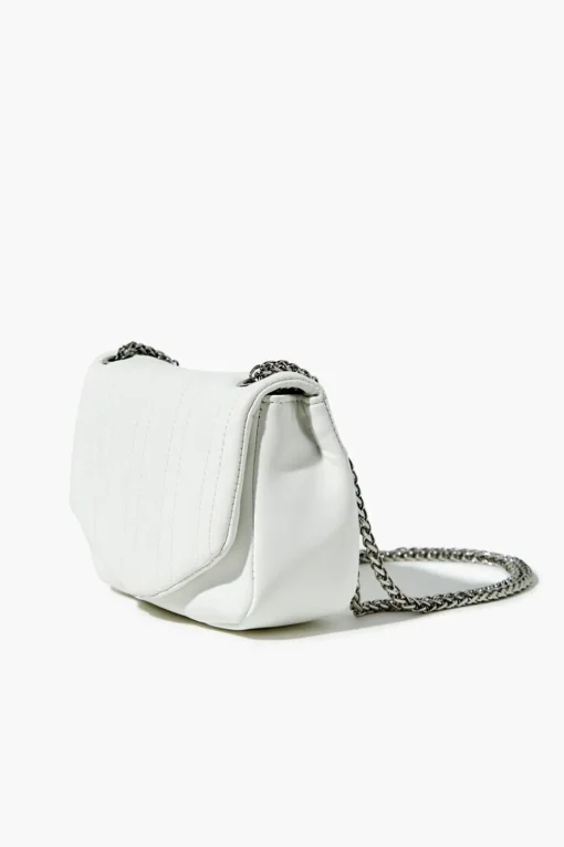 Channel-Stitch Quilted Crossbody Bag