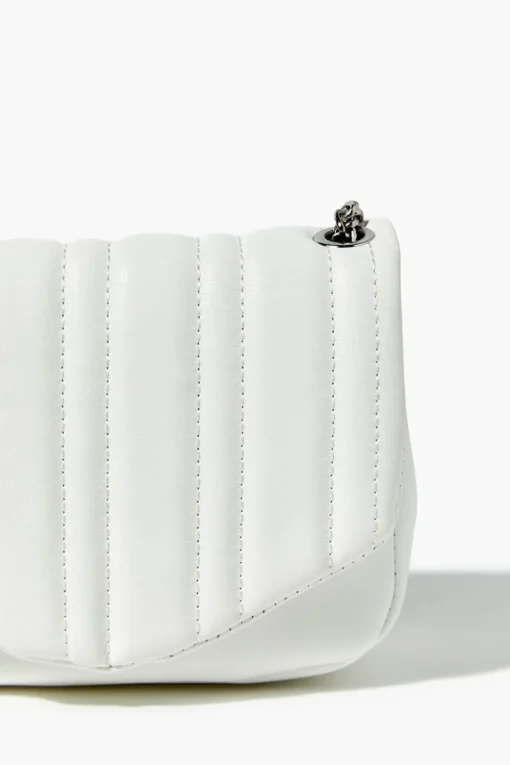 Channel-Stitch Quilted Crossbody Bag
