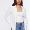 Chiffon Dolphin-Hem Shirt