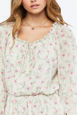 Chiffon Floral Print Romper
