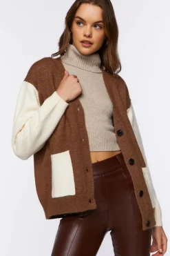 Colorblock Cardigan Sweater