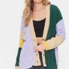 Colorblock Cardigan Sweater