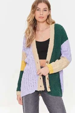 Colorblock Cardigan Sweater