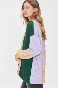 Colorblock Cardigan Sweater