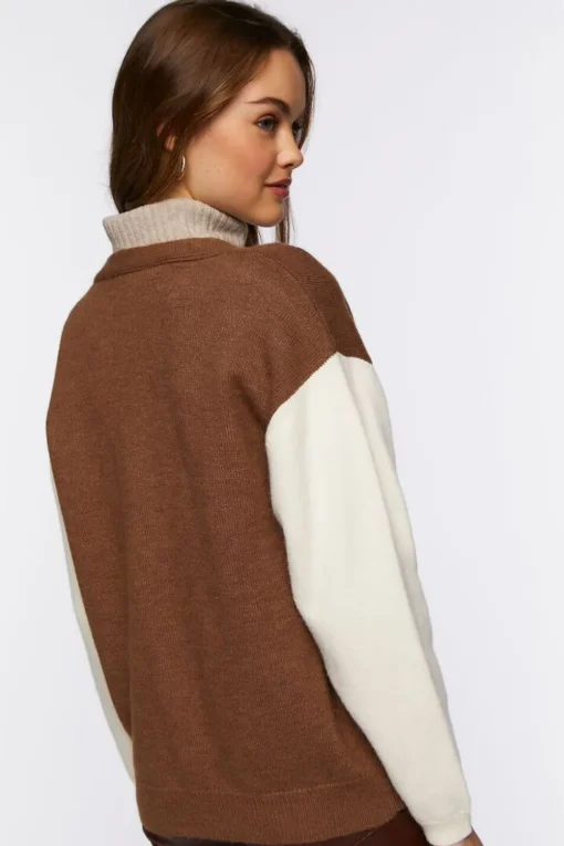 Colorblock Cardigan Sweater
