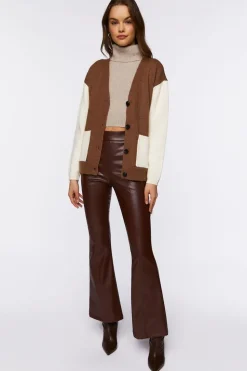 Colorblock Cardigan Sweater