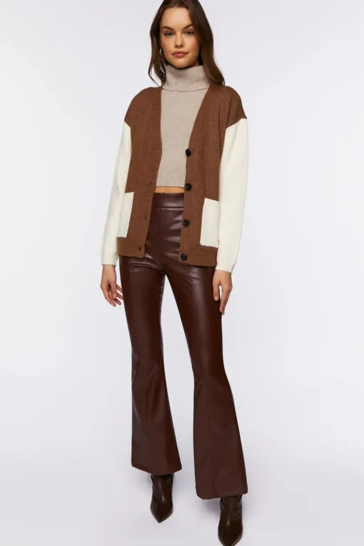 Colorblock Cardigan Sweater