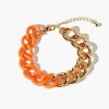 Colorblock Chunky Chain Bracelet