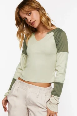 Colorblock Long-Sleeve Tee