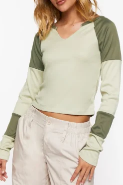 Colorblock Long-Sleeve Tee