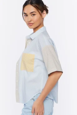 Colorblock Striped Shirt