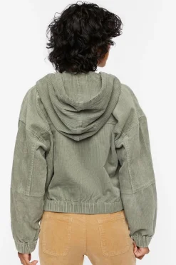 Corduroy Hooded Jacket