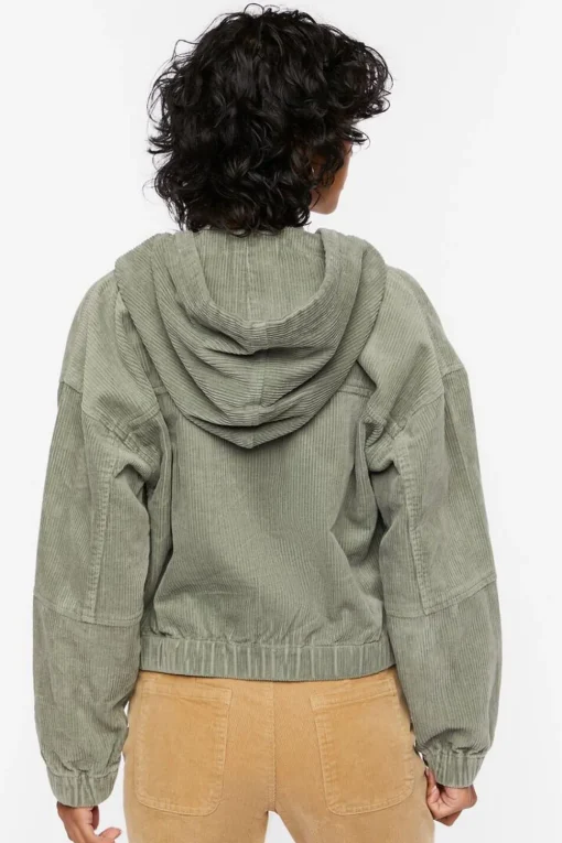 Corduroy Hooded Jacket