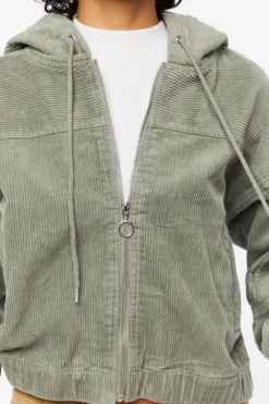 Corduroy Hooded Jacket