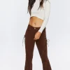 Corduroy Lace-Up Pants
