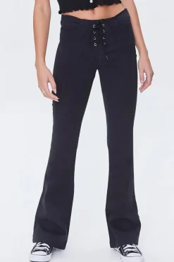 Corduroy Lace-Up Pants