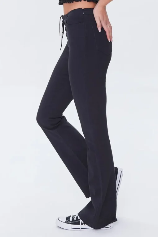 Corduroy Lace-Up Pants