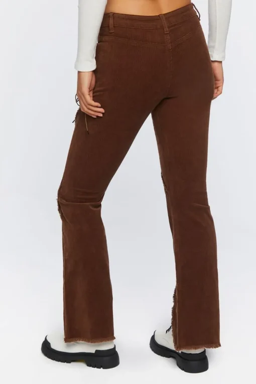 Corduroy Lace-Up Pants
