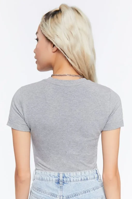 Cotton-Blend Tee Bodysuit
