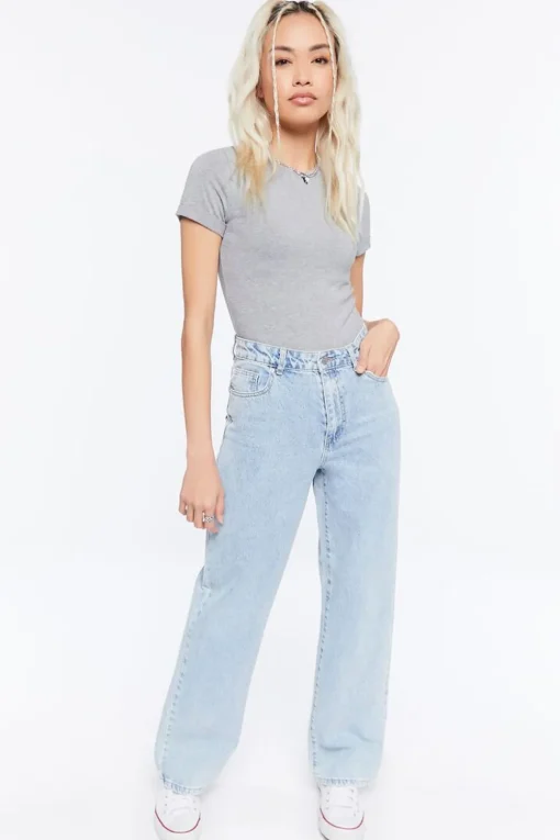Cotton-Blend Tee Bodysuit