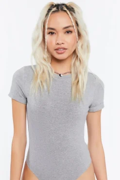 Cotton-Blend Tee Bodysuit