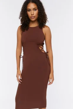 Crisscross Cutout Midi Dress
