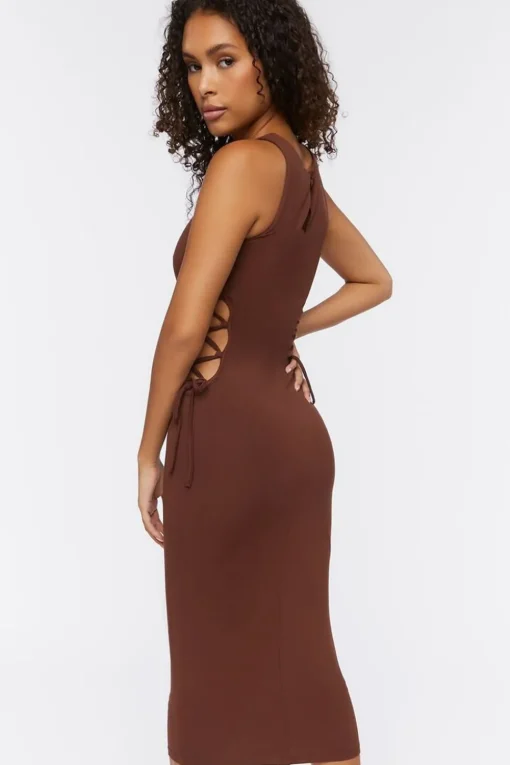 Crisscross Cutout Midi Dress