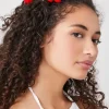 Crochet Cherry Bobby Pin Set