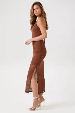 Crochet Halter Maxi Dress