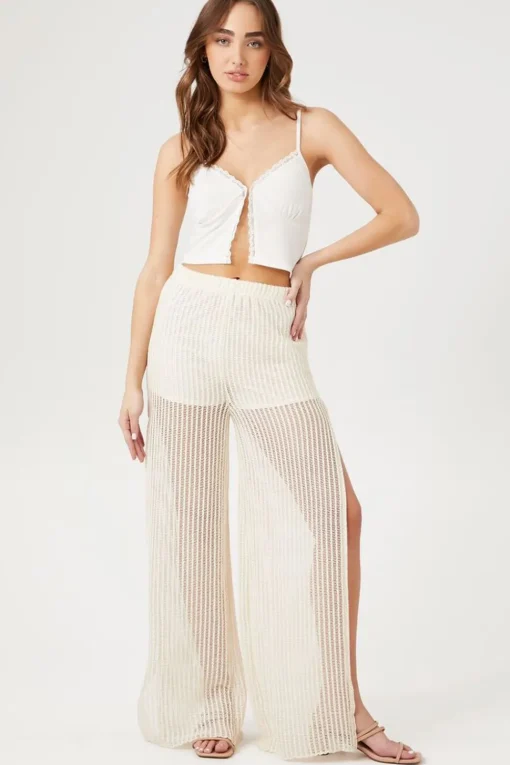 Crochet Slit Pants