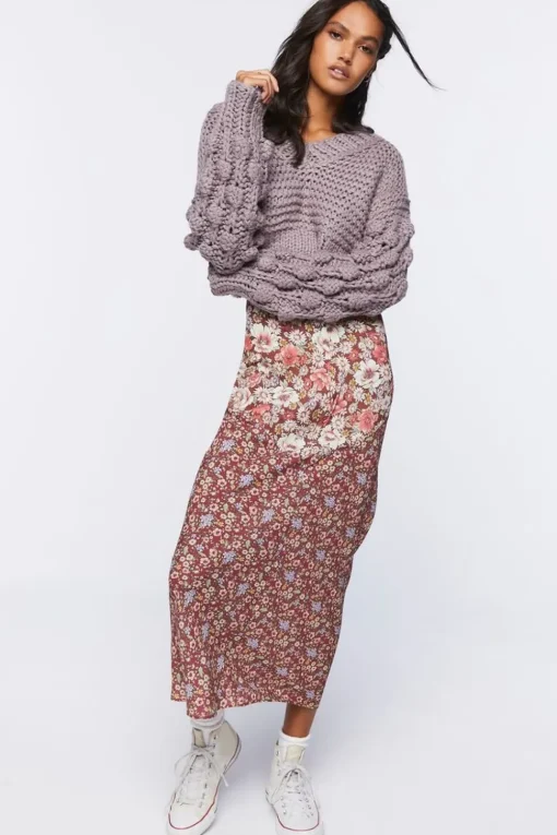 Cropped Chunky Knit Sweater
