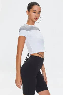 Cropped Colorblock Tee