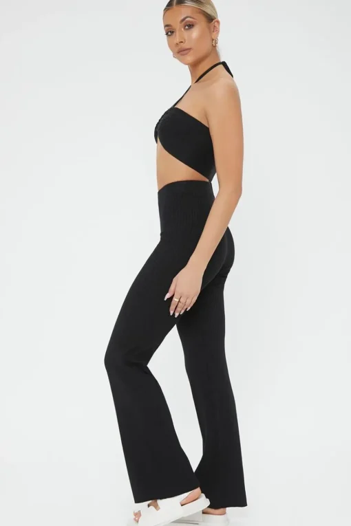 Cropped Halter Top & Pants Set