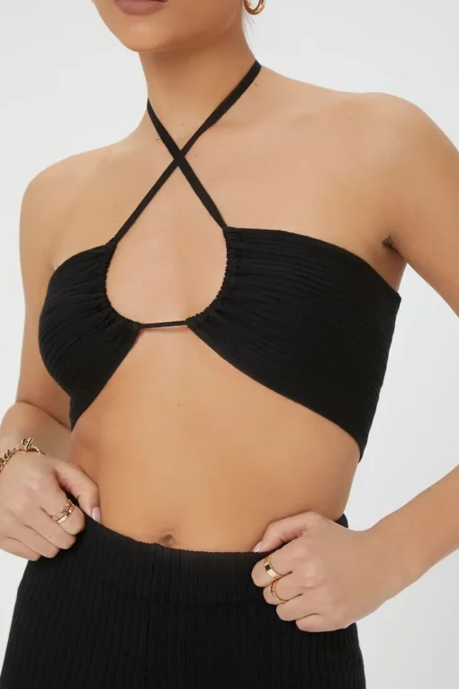 Cropped Halter Top & Pants Set