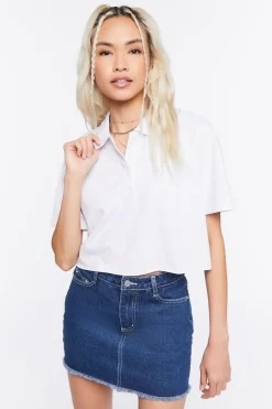 Cropped Polo Shirt