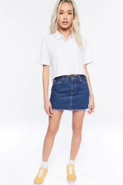 Cropped Polo Shirt