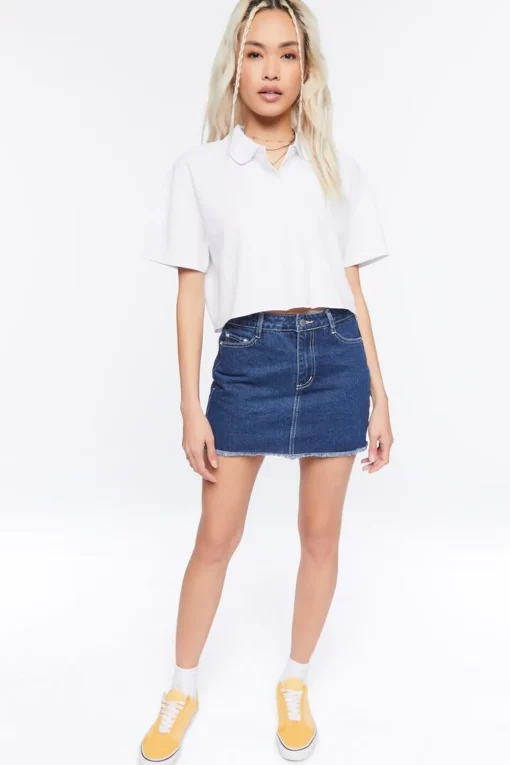 Cropped Polo Shirt