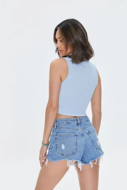 Cropped Sleeveless Shirt