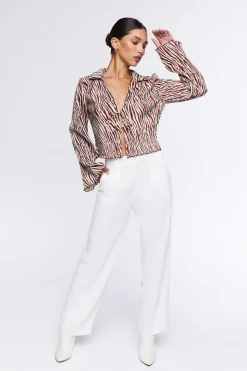 Cropped Wide-Leg Trousers