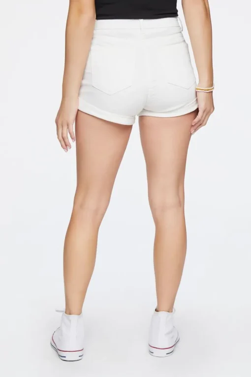 Curvy High-Rise Denim Shorts