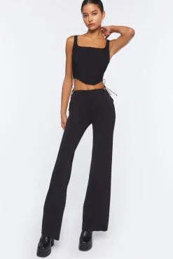 Cutout Drawstring Pants