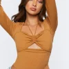 Cutout Halter Crop Top