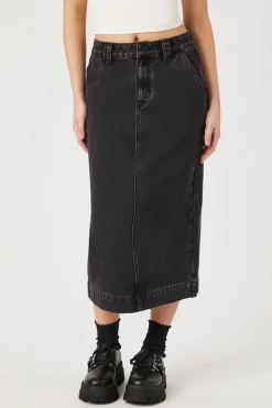Denim Midi Skirt