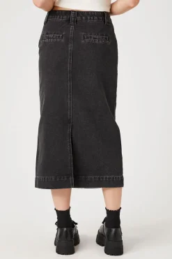 Denim Midi Skirt