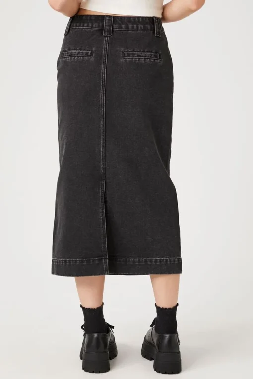 Denim Midi Skirt