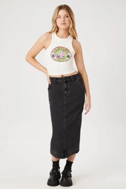 Denim Midi Skirt