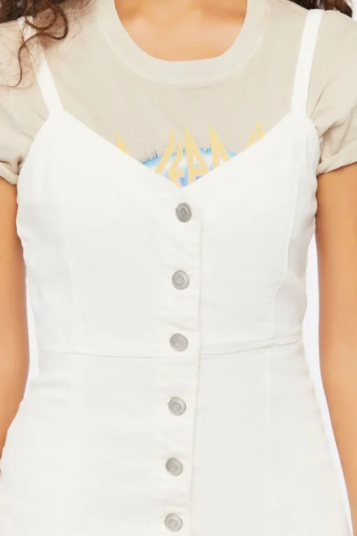 Denim Pinafore Dress