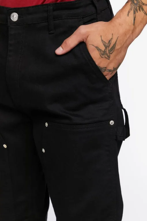 Denim Utility Pants