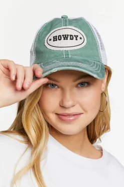 Distressed Howdy Trucker Hat
