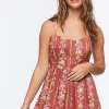 Ditsy Floral Print Cami Romper